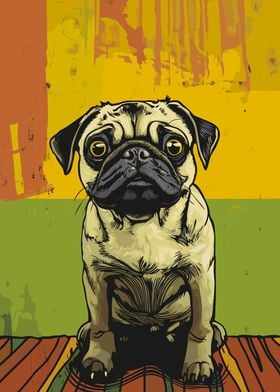 Pug Portrait