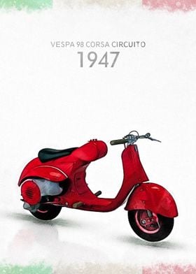 Vespa 98 Corsa Circuito 1947