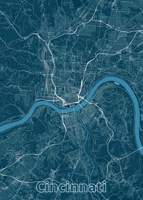 Cincinnati City Map