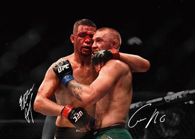 Conor McGregor And Nate Diaz UFC