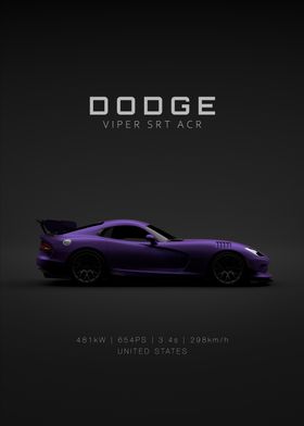 Dodge Viper SRT ACR Purple - Specs