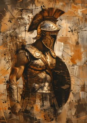 Spartan Warrior Painting