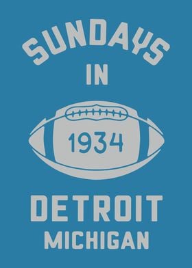 Sundays in Detroit Football