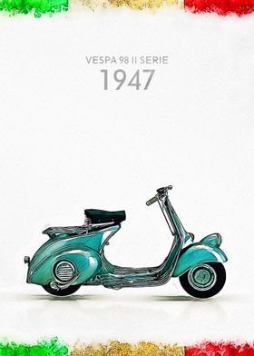 Vintage Vespa 98 II Serie