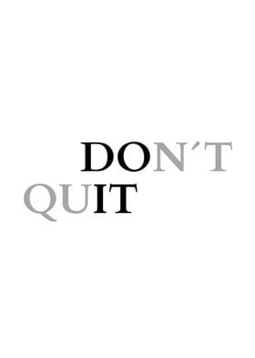 Don't Quit Poster