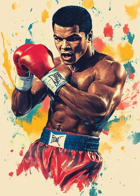 Muhammad Ali Boxing Art