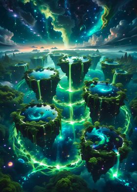 Fantasy Space Landscape