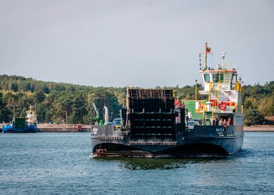 Ferry Boat in Calm Waters