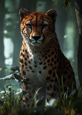 Majestic Cheetah Portrait