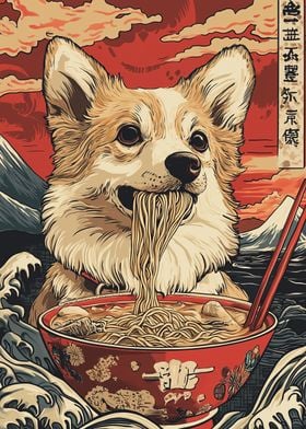 Corgi ramen japan