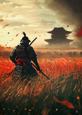 Samurai in Field