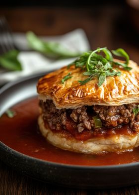 Beef Pie with Gravy