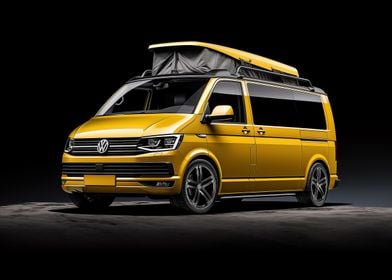 Yellow Volkswagen Camper