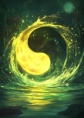 Yin Yang Moon