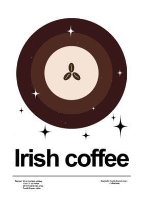 Irish Coffee Minimalist Poster