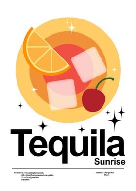 Tequila Sunrise Cocktail