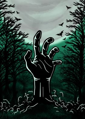 Zombie Hand Halloween 