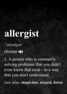 Allergist Work Definition 