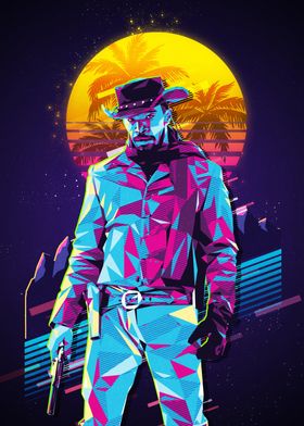 Retro Cowboy Art