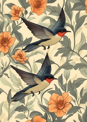 Swallows in Bloom