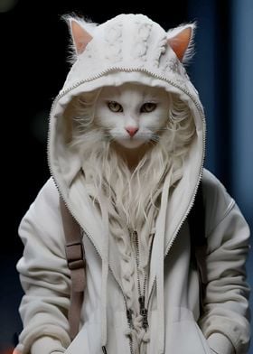 Cat in Hoodie