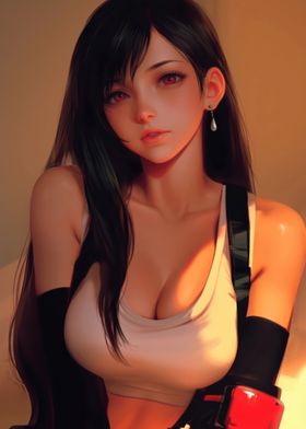 Tifa Lockhart Anime Art