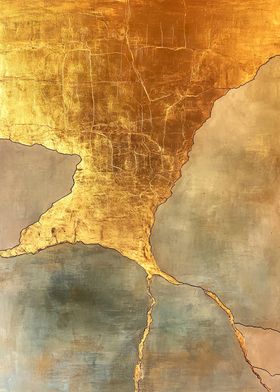 Golden River Kintsugi Art