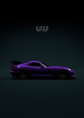 Dodge Viper SRT ACR Purple 2016 - Green Tint Background