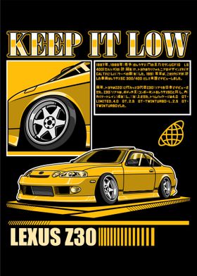 Lexus SC Z30 Yellow