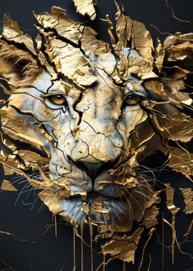 Golden Lion Portrait