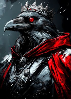 Raven King Digital Art