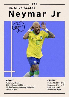 Neymar Jr Soccer Card