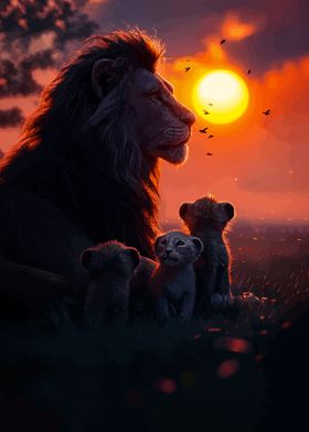 Lion King Sunset