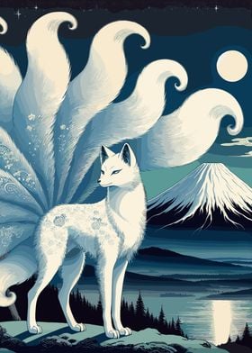 Nine-Tailed Fox Mount Fuji