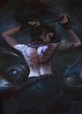 Akali in Dark Set