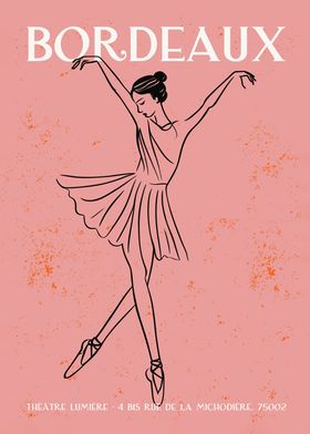 French Ballet Dancer Poster