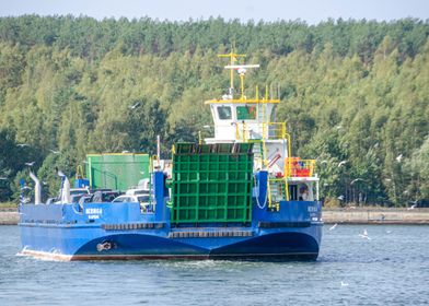 Blue Ferry Boat