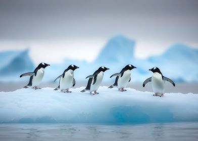 Penguins on Iceberg