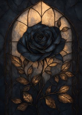 Gothic Rose Stained Glass