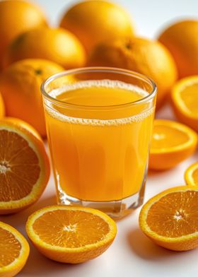 Orange Juice and Slices