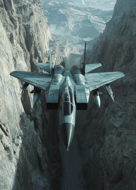 Fighter Jet Canyon Flight