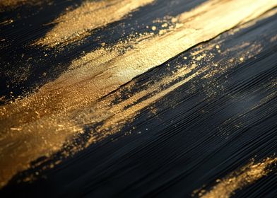 Gold and Black Abstract Texture