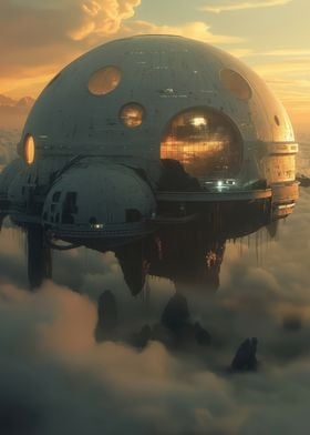 Floating City in the Clouds