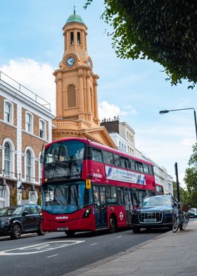 Red Double-Decker Bus in London