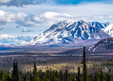 Snow-capped Mountain Range