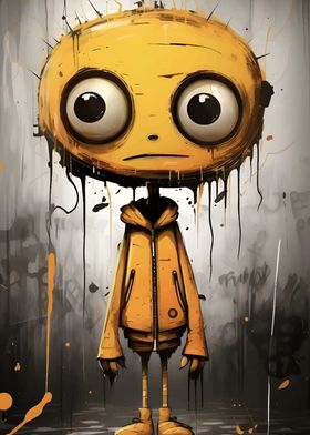 Yellow Character Digital Art