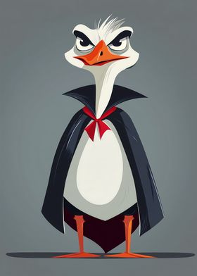 Vampire Goose Cartoon