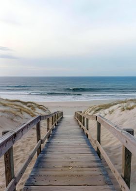 Wooden Path to the Beach