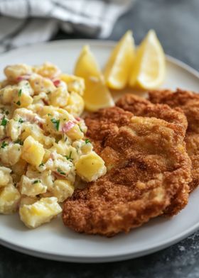 Wiener Schnitzel with Potato Salad