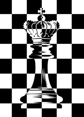 Chess King Illustration